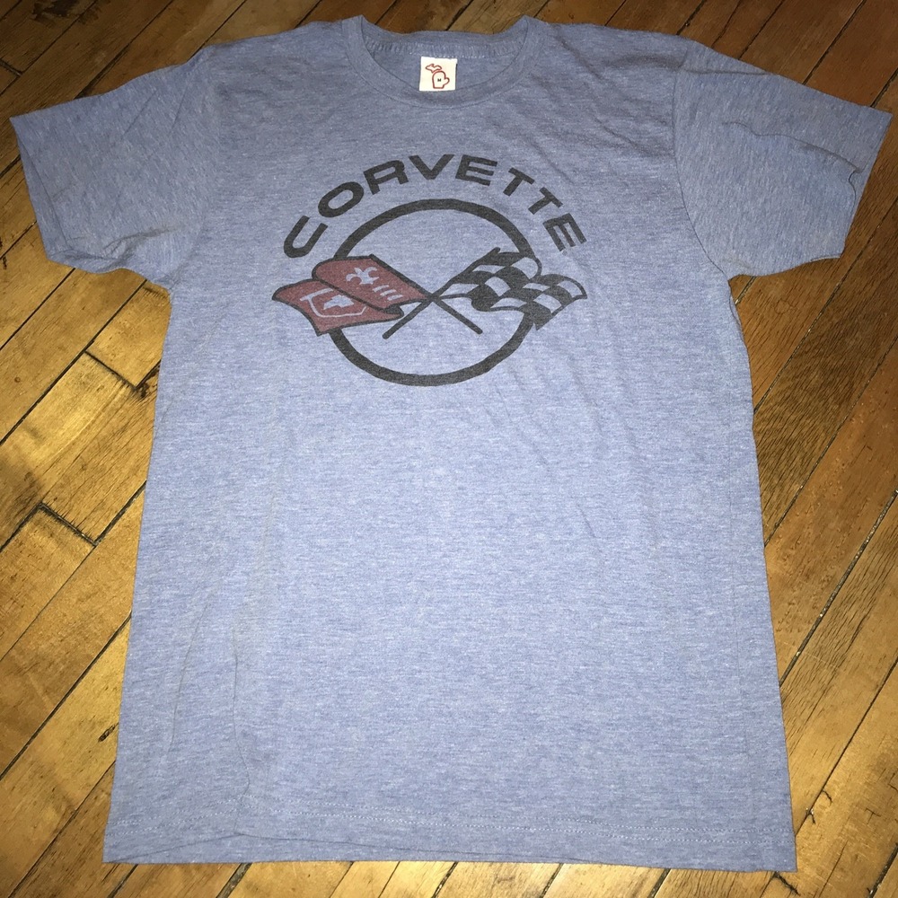 Mitten State "Corvette" Adult Medium Blue T-Shirt